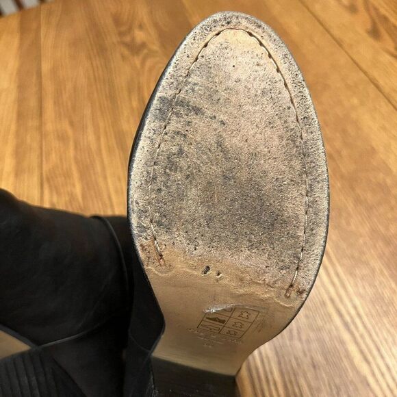 Rag & Bone Boots Newbury Ankle Booties Heels Black Leather Size 39 (8.5-9) - Picture 8 of 9